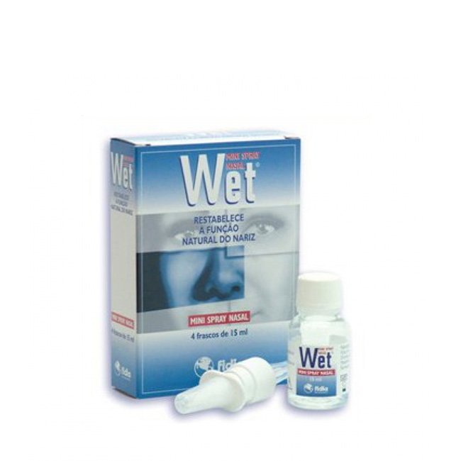 Wet Mini Spray Nasal com Aplicador 4x15ml
